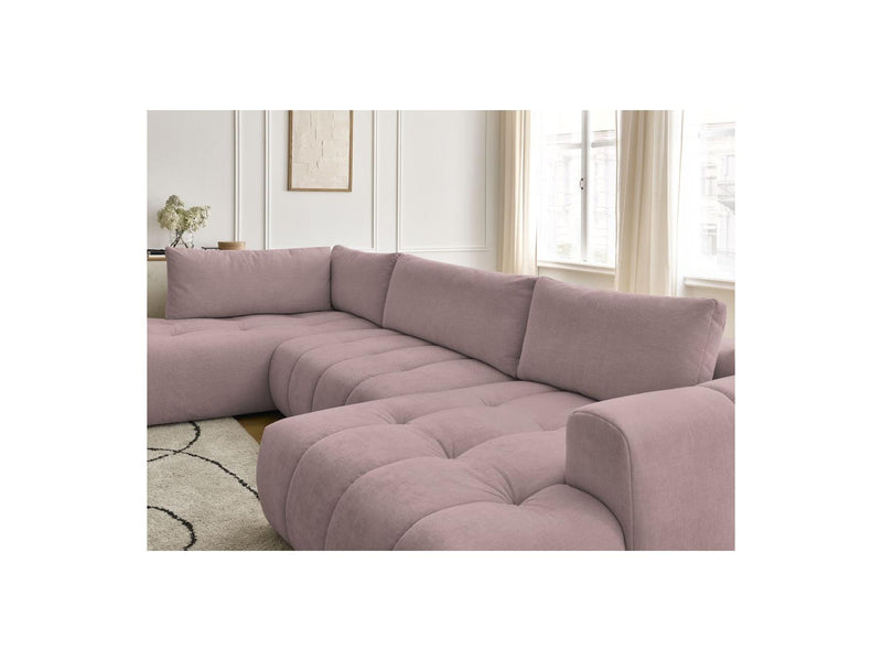 Canapé Panoramique Convertible - Fuji - Tissu Lisse - Angle Droit