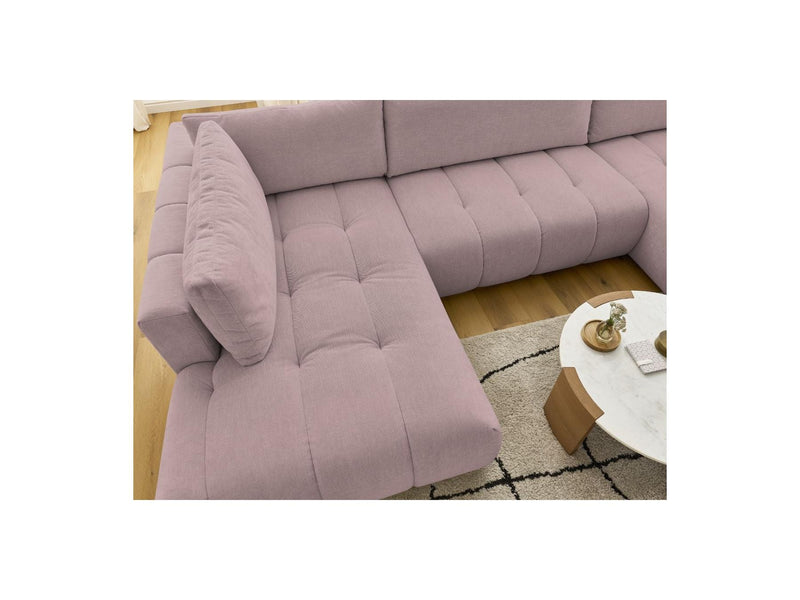 Canapé Panoramique Convertible - Fuji - Tissu Lisse - Angle Droit