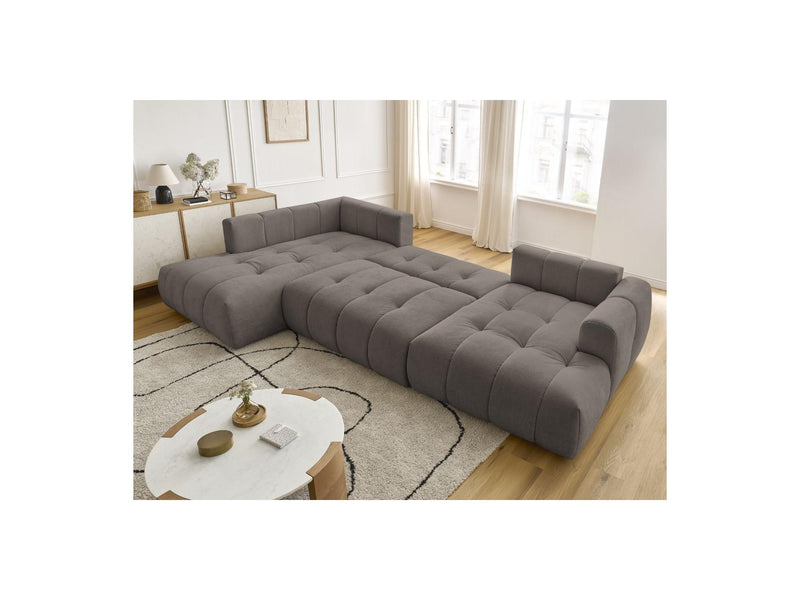 Canapé Panoramique Convertible - Fuji - Tissu Lisse - Angle Droit