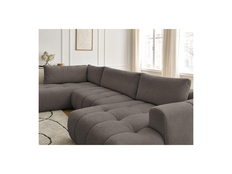 Canapé Panoramique Convertible - Fuji - Tissu Lisse - Angle Droit