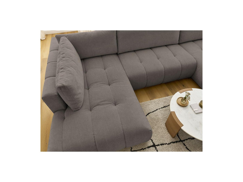 Canapé Panoramique Convertible - Fuji - Tissu Lisse - Angle Droit