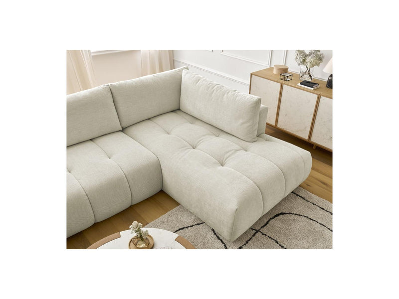 Canapé Panoramique Convertible - Fuji - Tissu Lisse - Angle Gauche