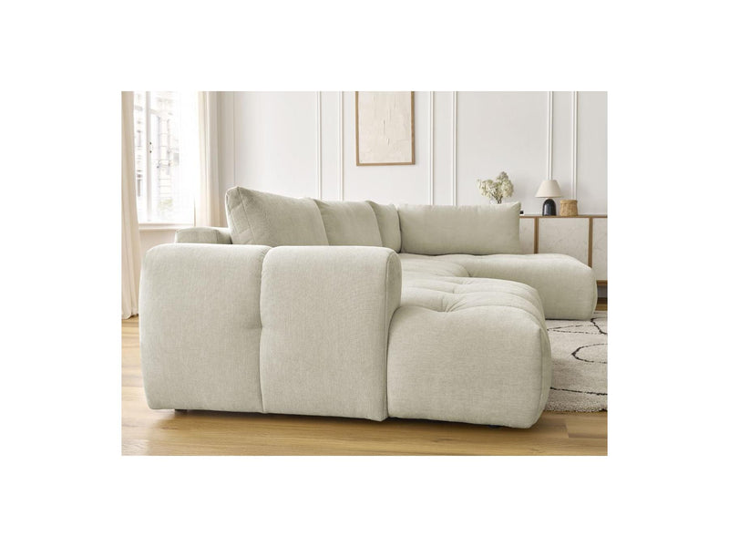 Canapé Panoramique Convertible - Fuji - Tissu Lisse - Angle Gauche