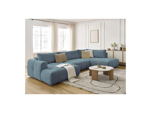 Canapé Panoramique Convertible - Fuji - Tissu Lisse - Angle Gauche