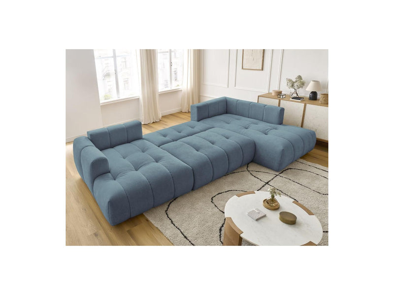 Canapé Panoramique Convertible - Fuji - Tissu Lisse - Angle Gauche