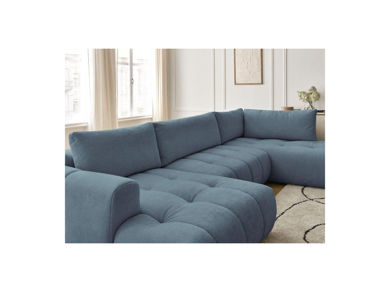 Canapé Panoramique Convertible - Fuji - Tissu Lisse - Angle Gauche