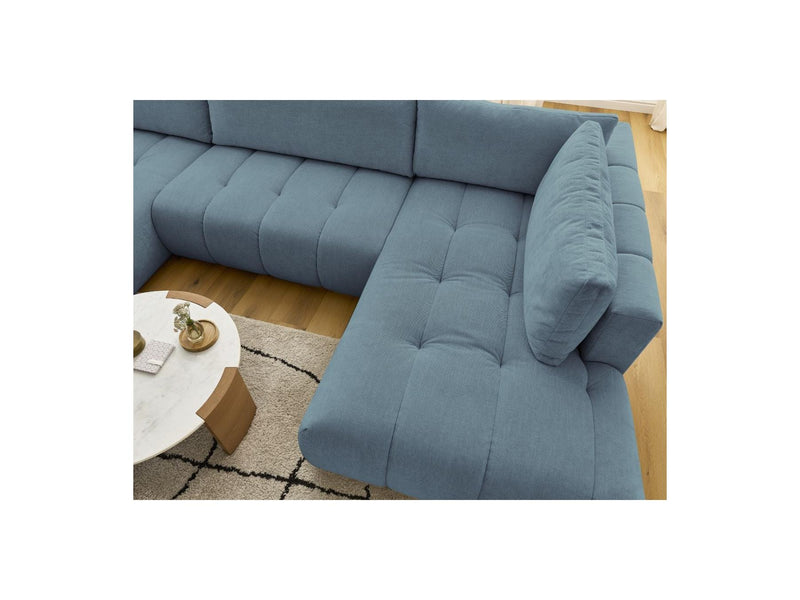 Canapé Panoramique Convertible - Fuji - Tissu Lisse - Angle Gauche