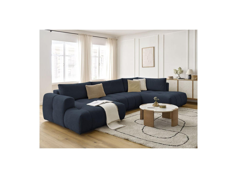 Canapé Panoramique Convertible - Fuji - Tissu Lisse - Angle Gauche