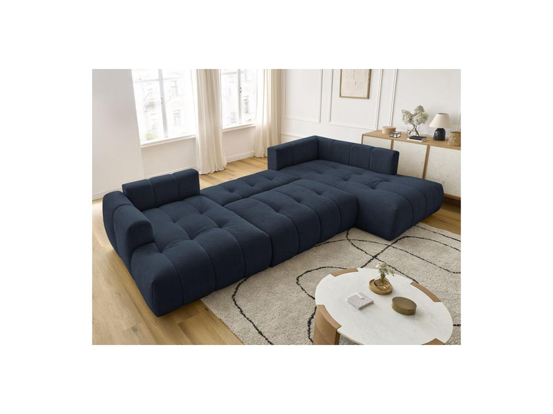 Canapé Panoramique Convertible - Fuji - Tissu Lisse - Angle Gauche