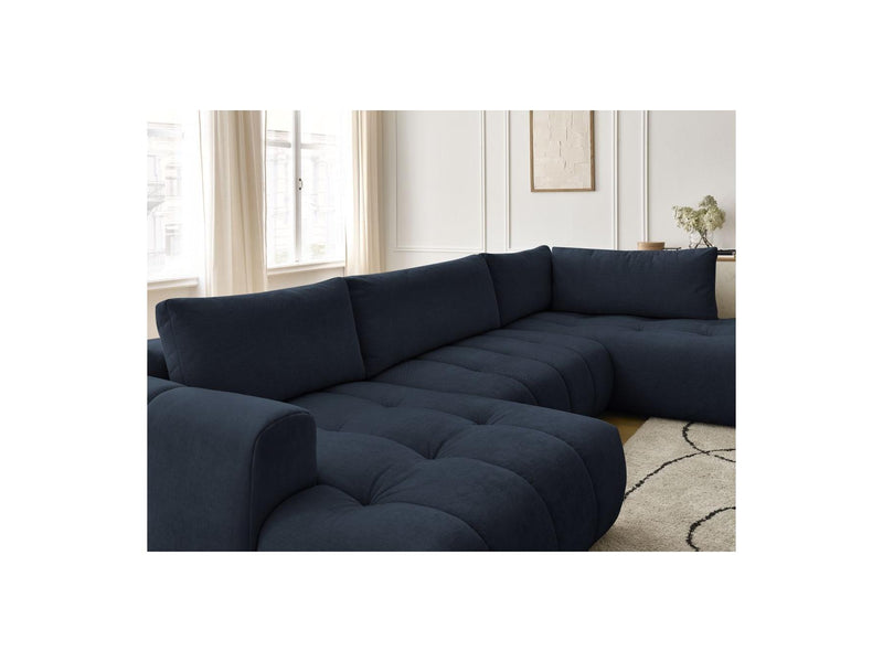 Canapé Panoramique Convertible - Fuji - Tissu Lisse - Angle Gauche