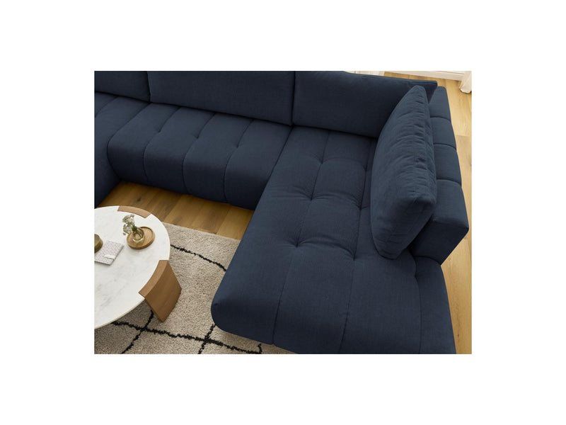 Canapé Panoramique Convertible - Fuji - Tissu Lisse - Angle Gauche