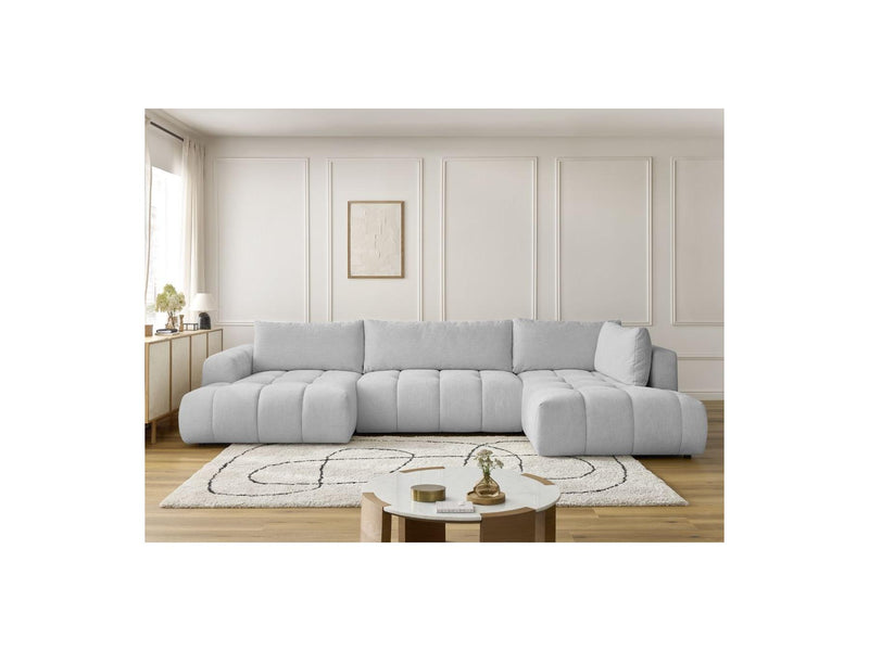 Canapé Panoramique Convertible - Fuji - Tissu Lisse - Angle Gauche