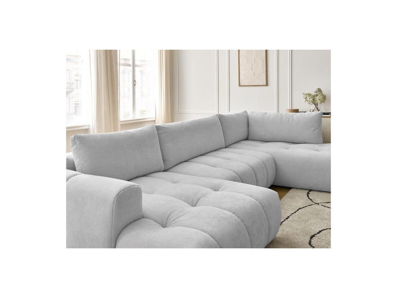 Canapé Panoramique Convertible - Fuji - Tissu Lisse - Angle Gauche