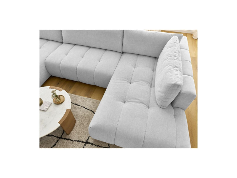 Canapé Panoramique Convertible - Fuji - Tissu Lisse - Angle Gauche