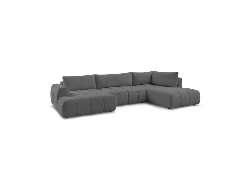 Canapé Panoramique Convertible - Fuji - Tissu Lisse - Angle Gauche