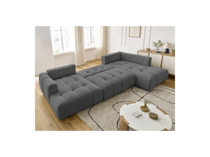 Canapé Panoramique Convertible - Fuji - Tissu Lisse - Angle Gauche