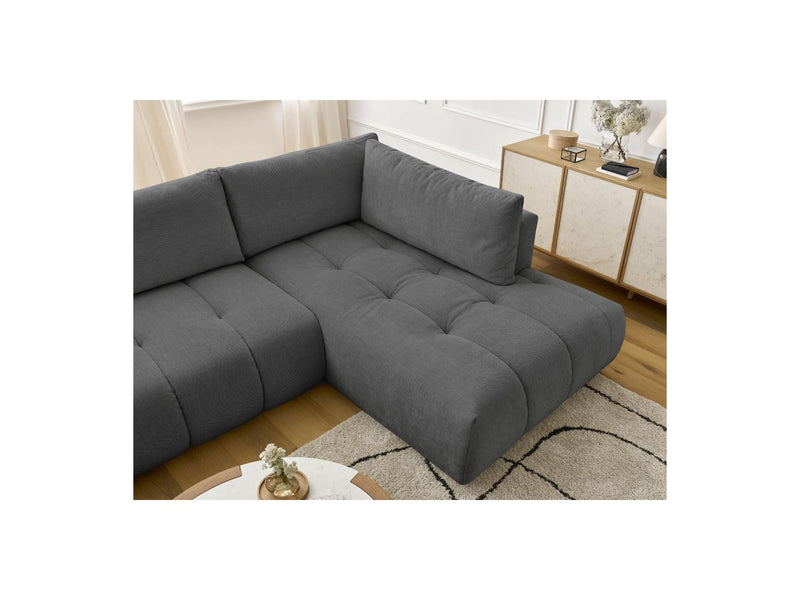 Canapé Panoramique Convertible - Fuji - Tissu Lisse - Angle Gauche