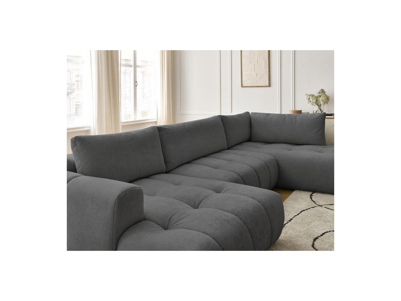 Canapé Panoramique Convertible - Fuji - Tissu Lisse - Angle Gauche