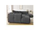 Canapé Panoramique Convertible - Fuji - Tissu Lisse - Angle Gauche