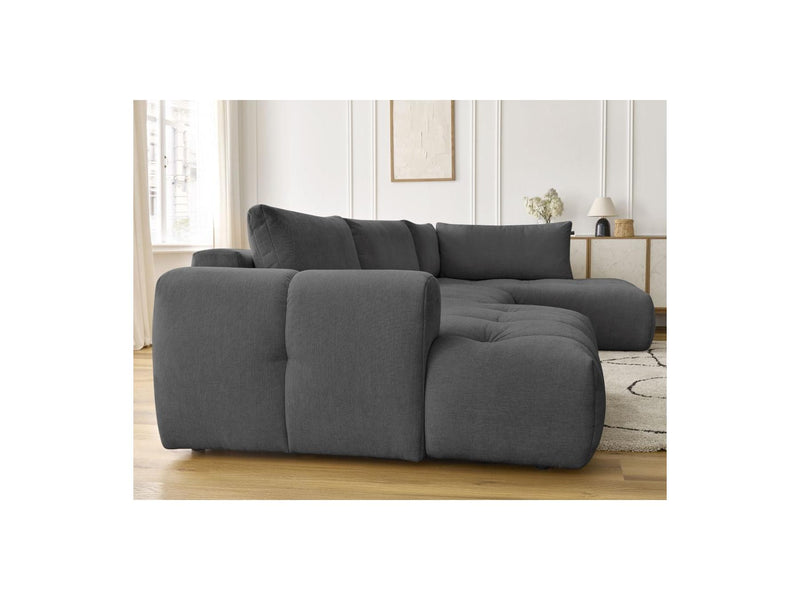 Canapé Panoramique Convertible - Fuji - Tissu Lisse - Angle Gauche