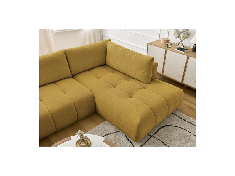 Canapé Panoramique Convertible - Fuji - Tissu Lisse - Angle Gauche