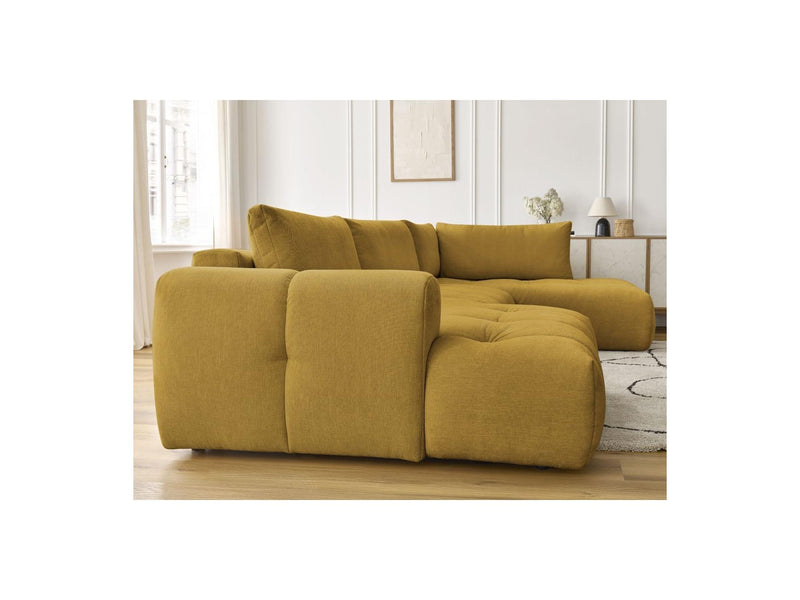 Canapé Panoramique Convertible - Fuji - Tissu Lisse - Angle Gauche