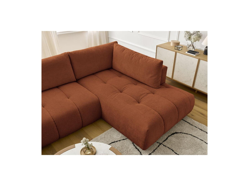 Canapé Panoramique Convertible - Fuji - Tissu Lisse - Angle Gauche