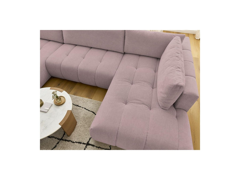 Canapé Panoramique Convertible - Fuji - Tissu Lisse - Angle Gauche