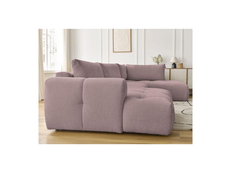 Canapé Panoramique Convertible - Fuji - Tissu Lisse - Angle Gauche