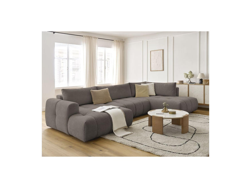 Canapé Panoramique Convertible - Fuji - Tissu Lisse - Angle Gauche