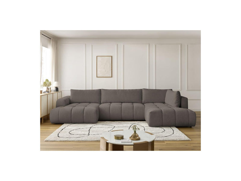 Canapé Panoramique Convertible - Fuji - Tissu Lisse - Angle Gauche