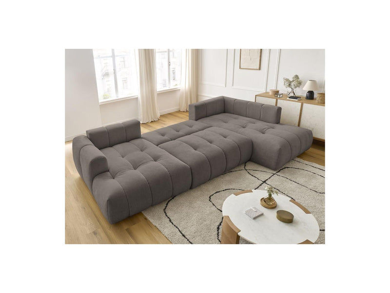 Canapé Panoramique Convertible - Fuji - Tissu Lisse - Angle Gauche