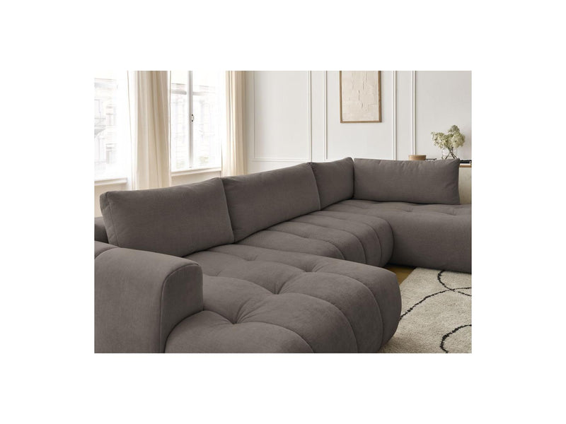 Canapé Panoramique Convertible - Fuji - Tissu Lisse - Angle Gauche