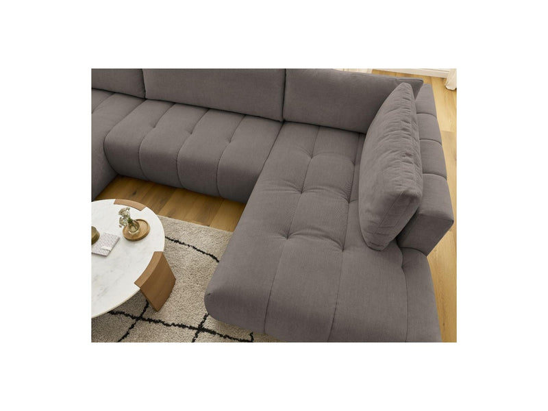 Canapé Panoramique Convertible - Fuji - Tissu Lisse - Angle Gauche