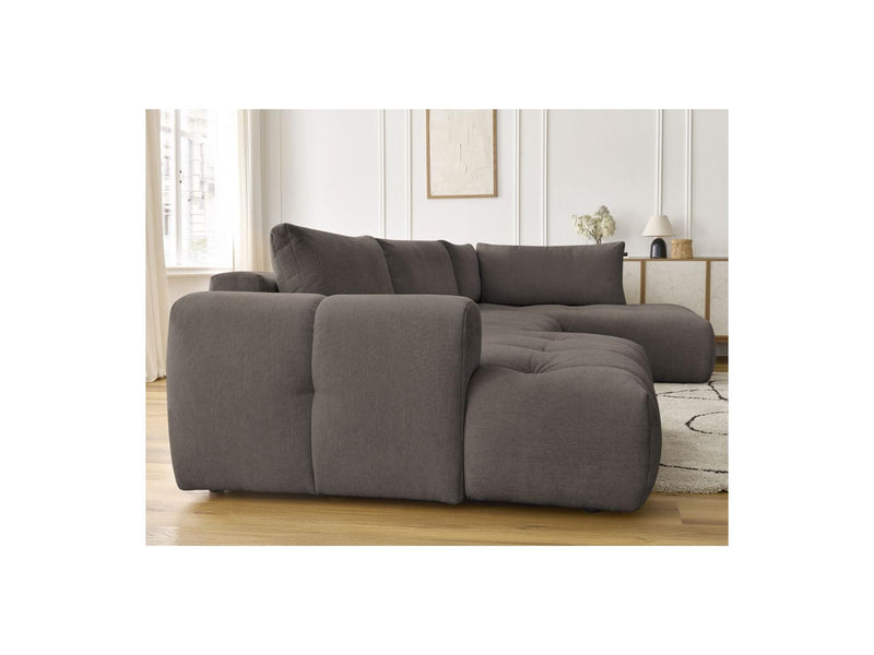 Canapé Panoramique Convertible - Fuji - Tissu Lisse - Angle Gauche