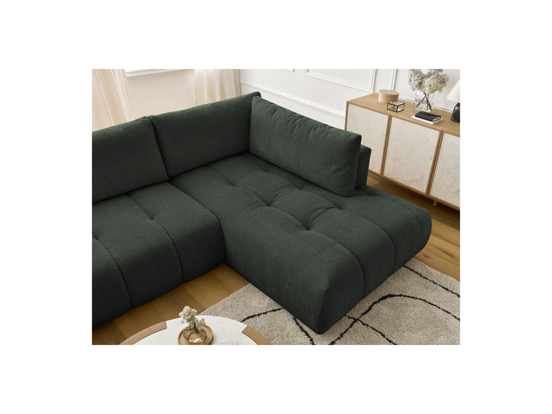 Canapé Panoramique Convertible - Fuji - Tissu Lisse - Angle Gauche