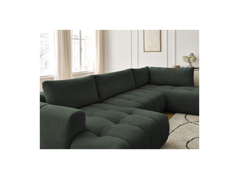 Canapé Panoramique Convertible - Fuji - Tissu Lisse - Angle Gauche