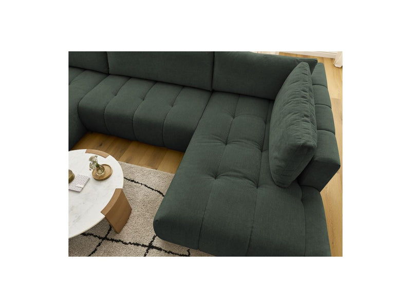 Canapé Panoramique Convertible - Fuji - Tissu Lisse - Angle Gauche