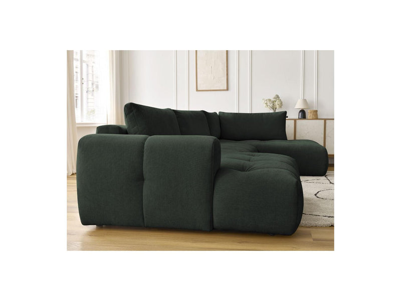 Canapé Panoramique Convertible - Fuji - Tissu Lisse - Angle Gauche