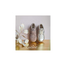Chaussures Bottillons Boots Scratchs Léon - Nubuck Vieux Rose Taupe - Fille
