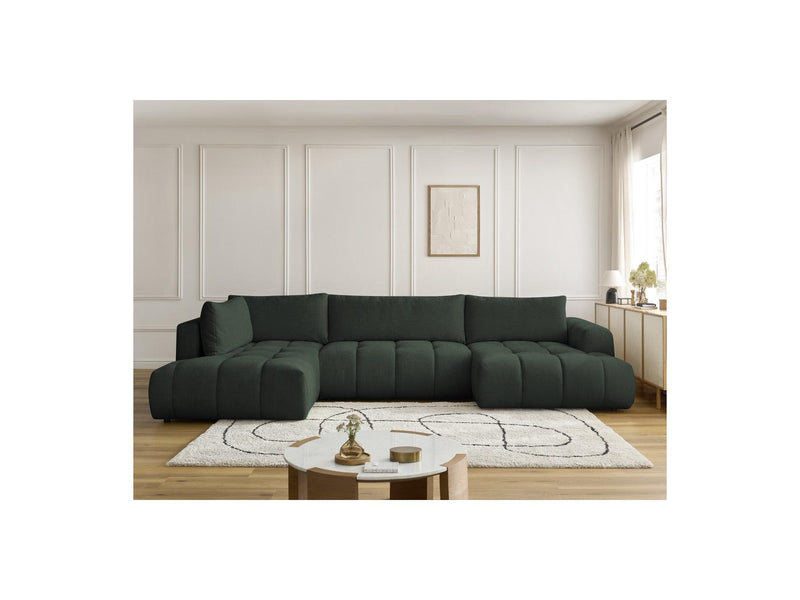 Canapé Panoramique Convertible - Fuji - Tissu Lisse - Angle Droit