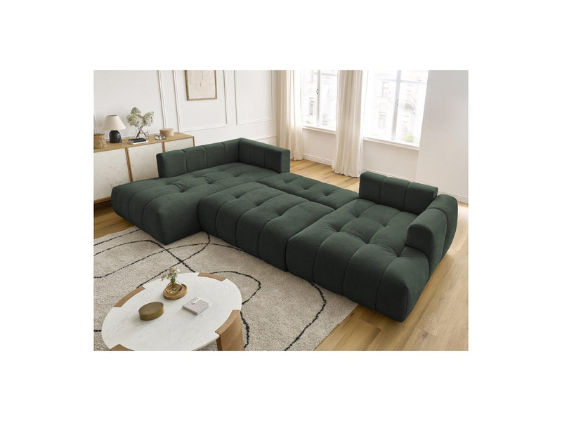 Canapé Panoramique Convertible - Fuji - Tissu Lisse - Angle Droit