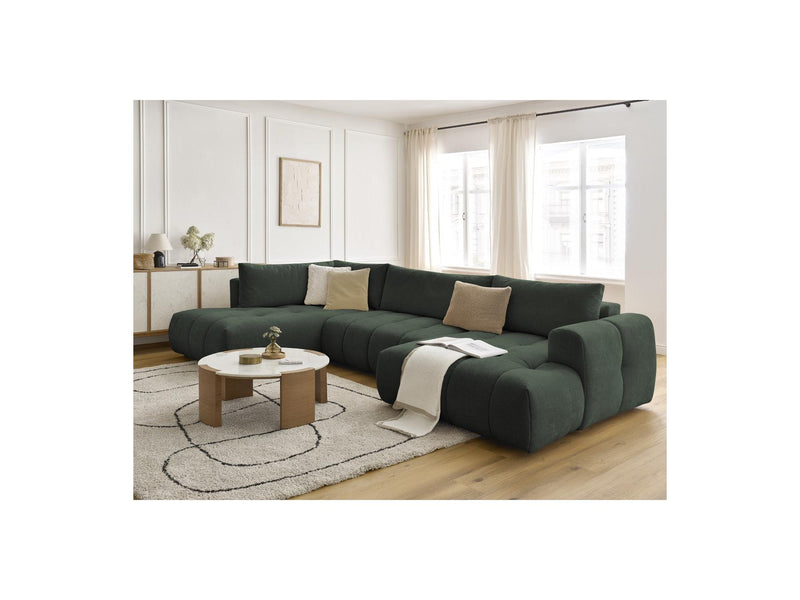 Canapé Panoramique Convertible - Fuji - Tissu Lisse - Angle Droit