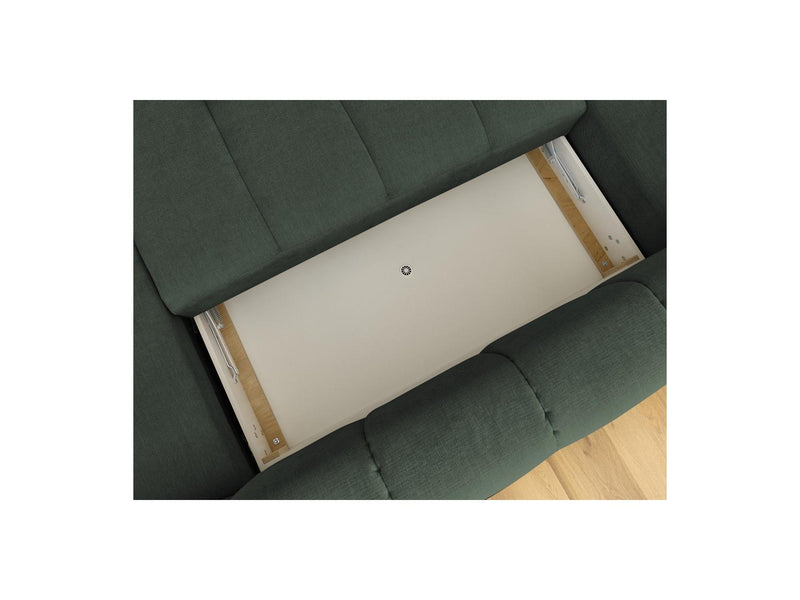 Canapé Panoramique Convertible - Fuji - Tissu Lisse - Angle Droit