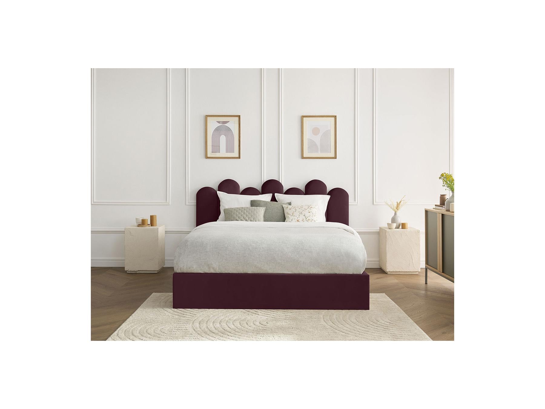 Badja - Cama con arcón - Terciopelo