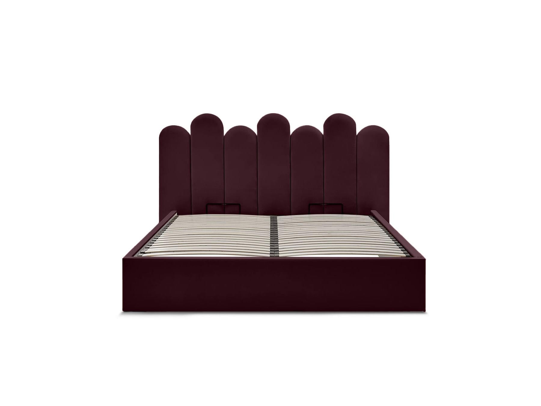 Badja - Cama con arcón - Terciopelo