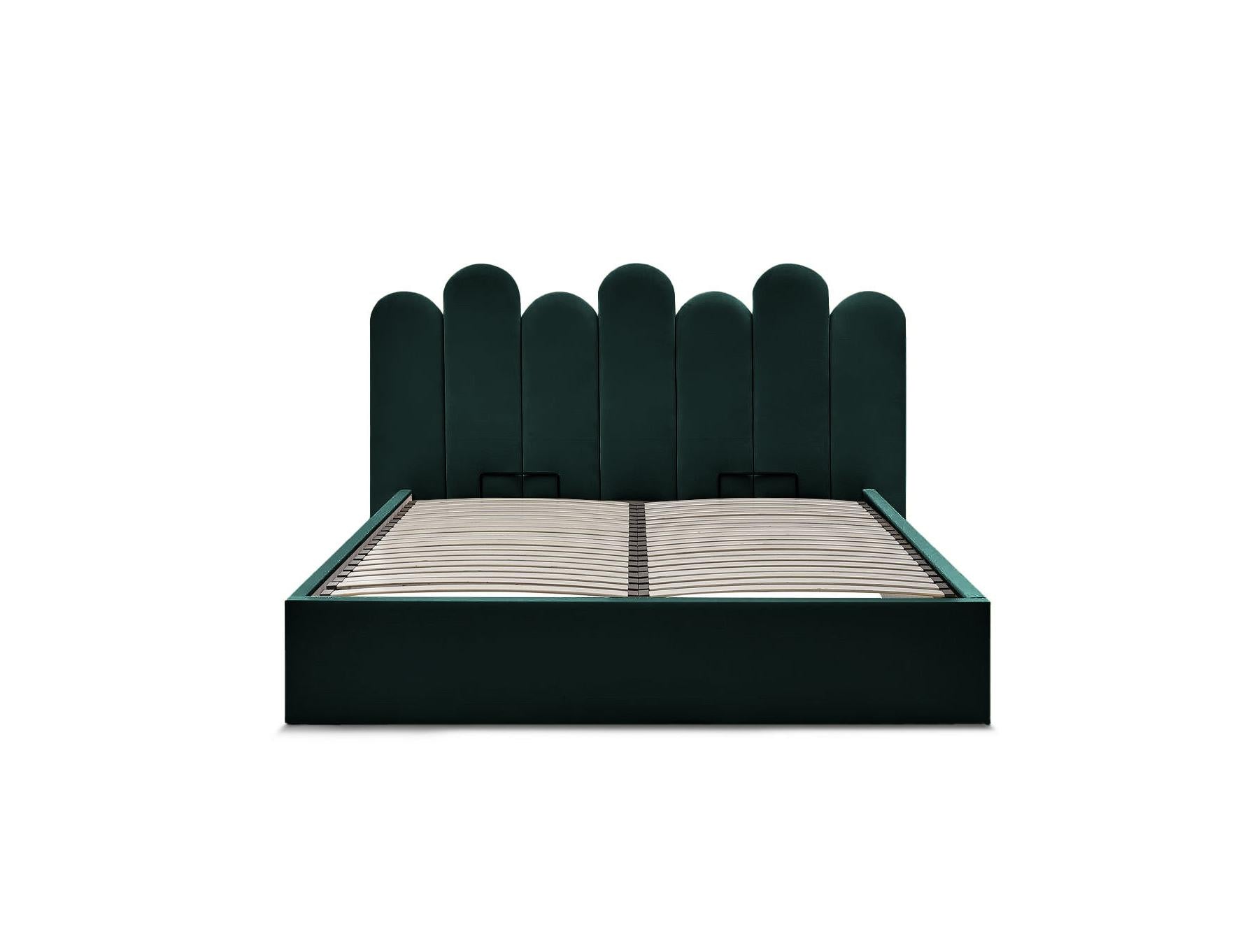 Badja - Cama con arcón - Terciopelo