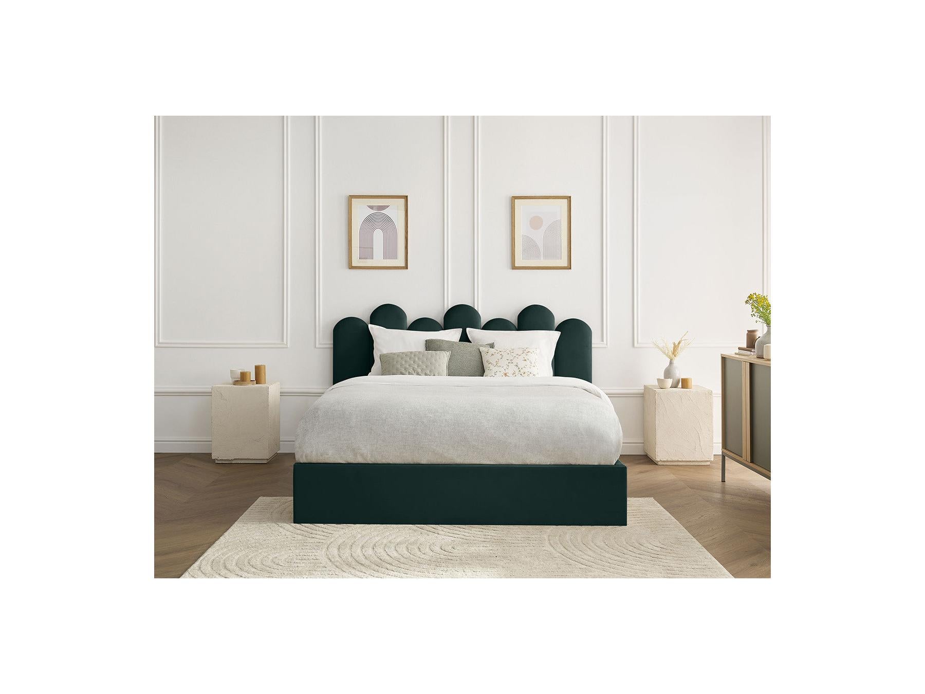 Badja - Cama con arcón - Terciopelo