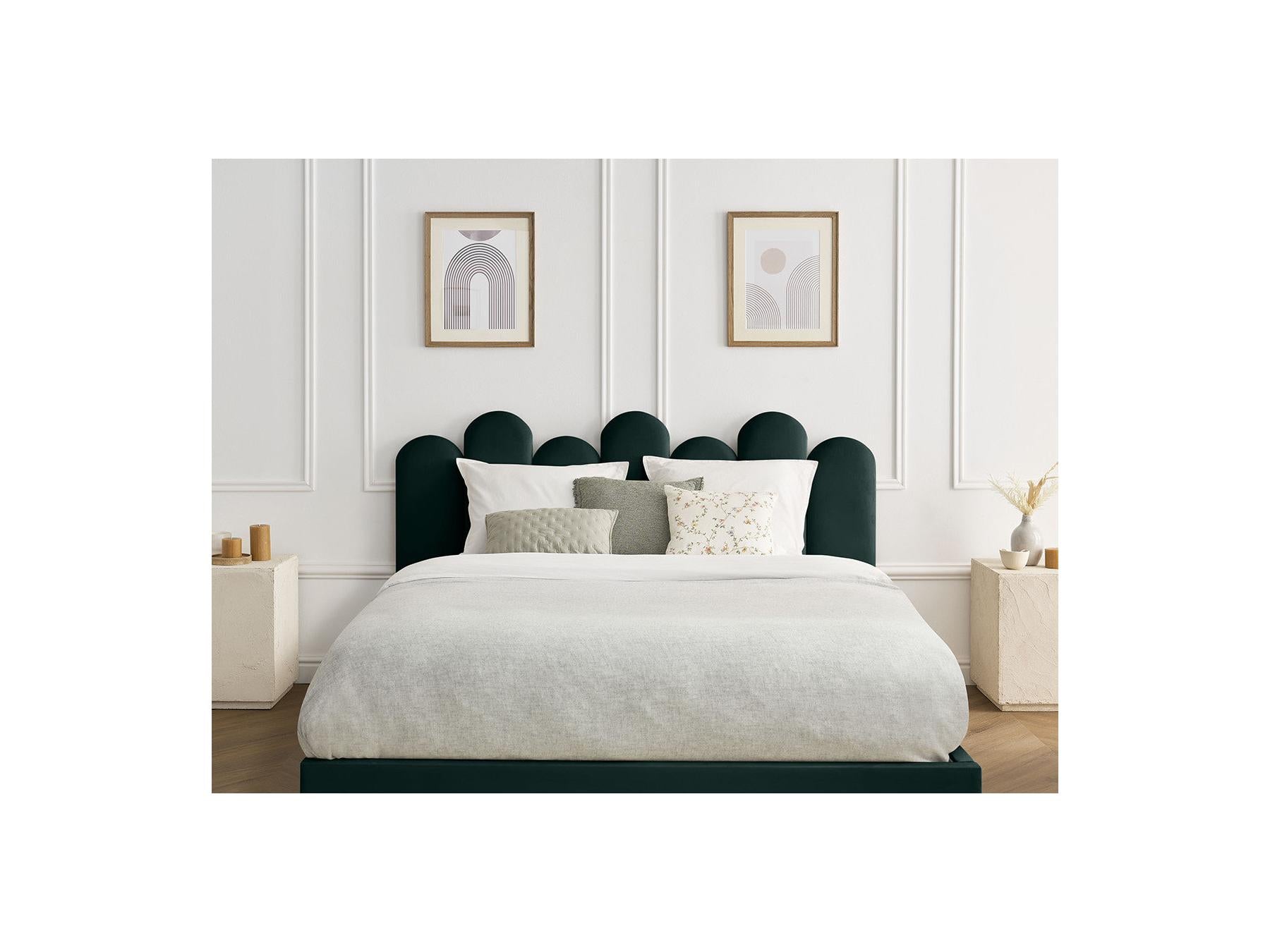 Badja - Cama con arcón - Terciopelo
