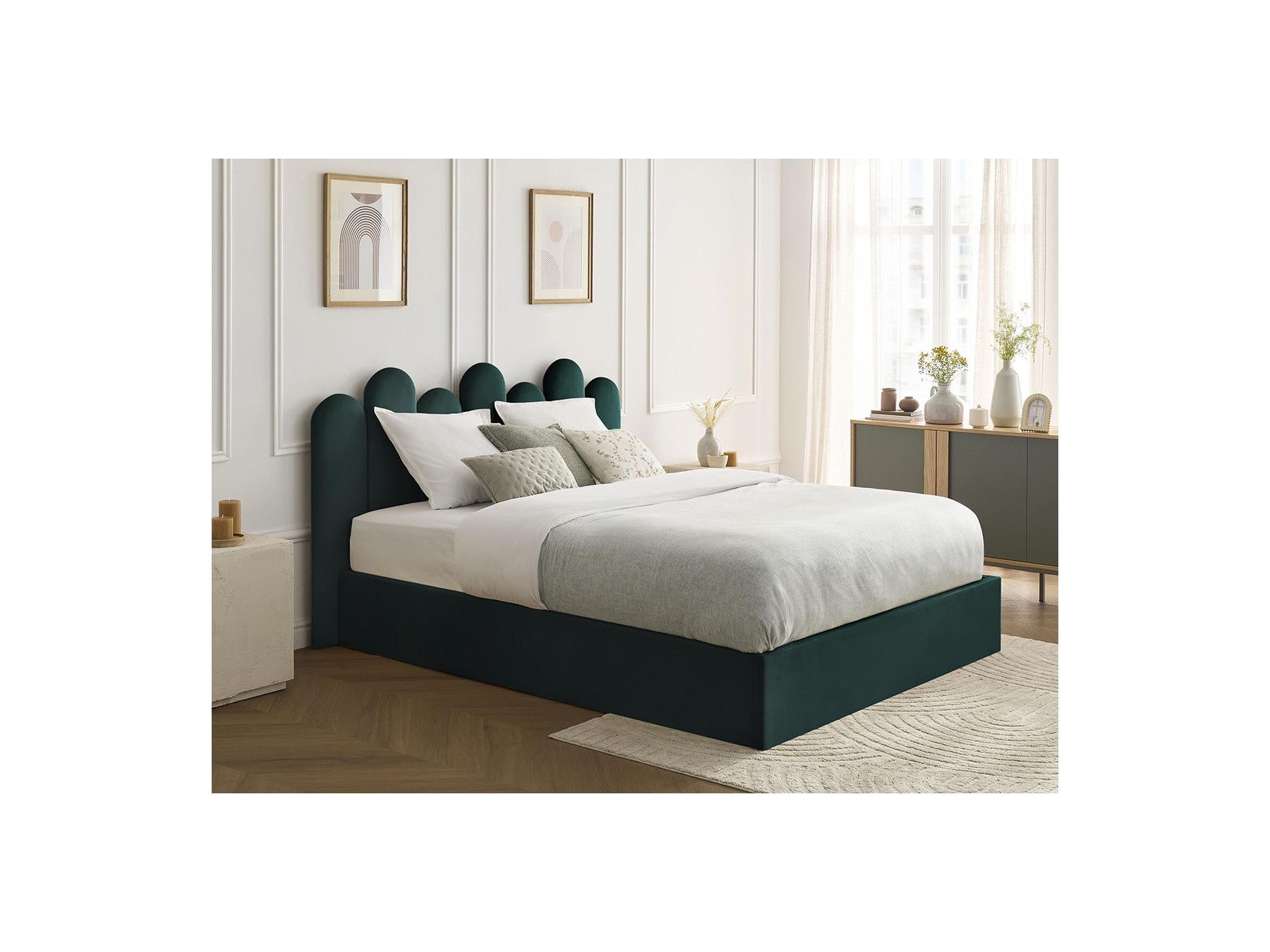 Badja - Cama con arcón - Terciopelo